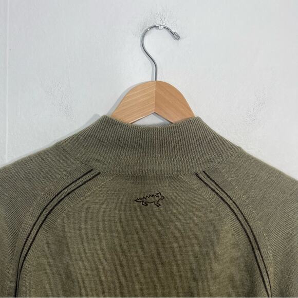 Horny Toad Men's Brown 100% Merino Wool Quarter Zip Pullover Sweater Size XL - Picture 7 of 12